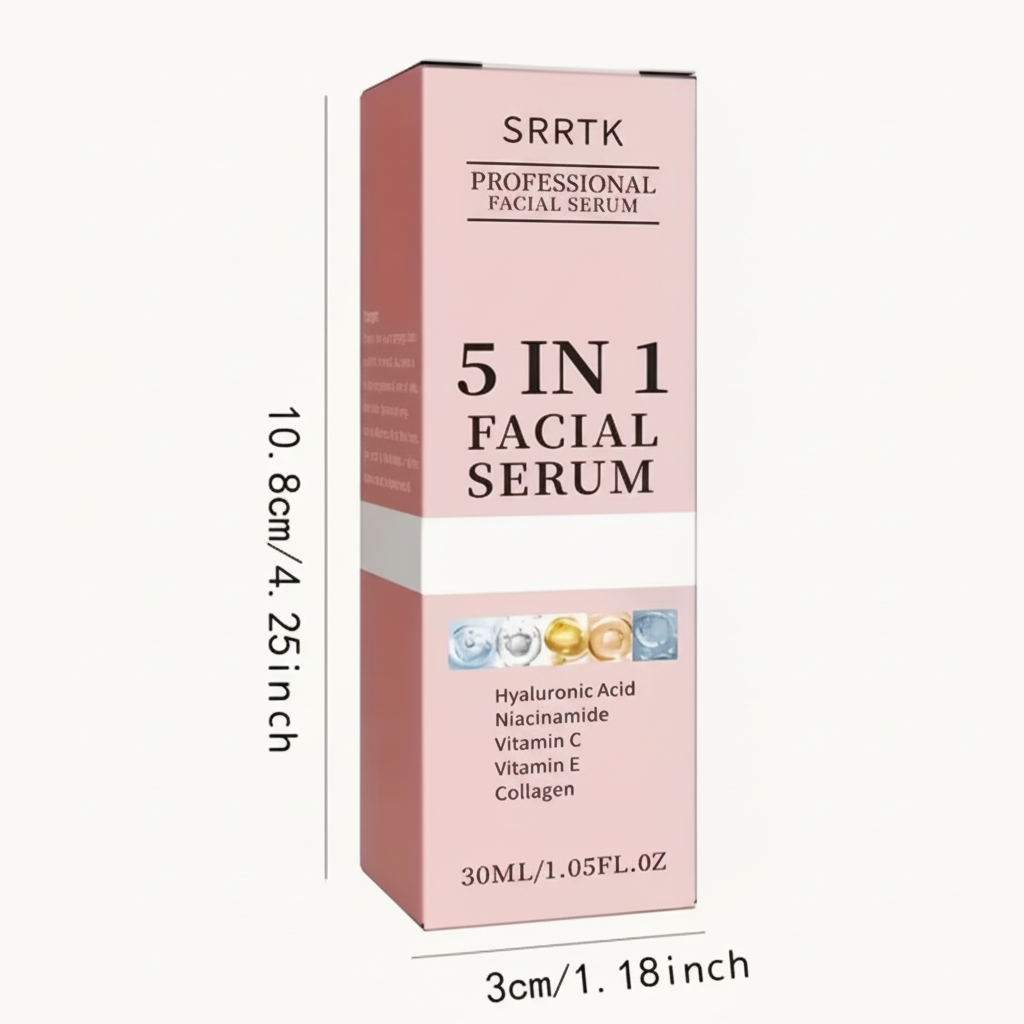 Enhanced 5-in-1 Serum Box Dimensions
